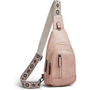 Sling Bag Women  Crossbody Bag Women Trendy Chest Bag - Pink NWOT